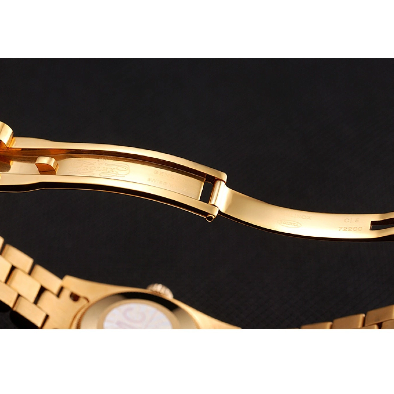Best AAA Replica Sites 1453953 Gold Rolex Dial DayJust Swiss Bracelet Pave Gold Diamond Diamond 0623